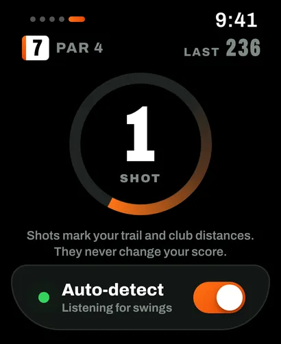Watch shot detection